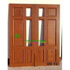 ประตูไม้สักบานคู่ รหัส DD92